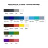 tank top color chart - Valorant UK Shop