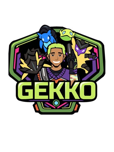 Alternative view of Gekko Valorant Badge Throw Pillow