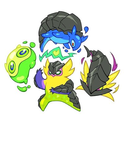 Alternative view of Creature Crew Spray Throw Pillow