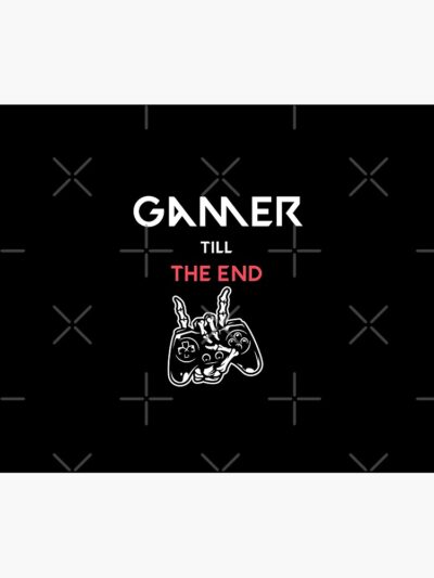 Alternative view of Gamer Till The End Black Tapestry