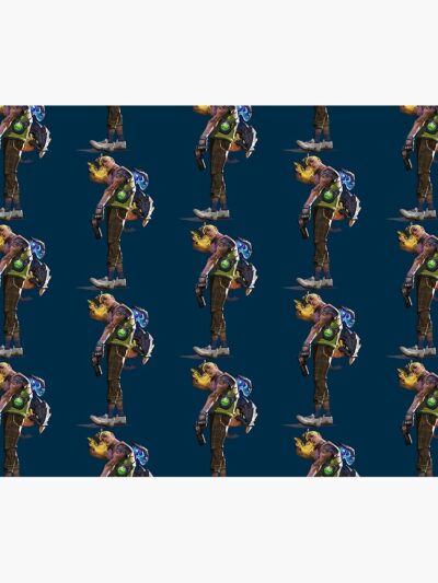 Alternative view of Gekko Artwork Spray Tapestry