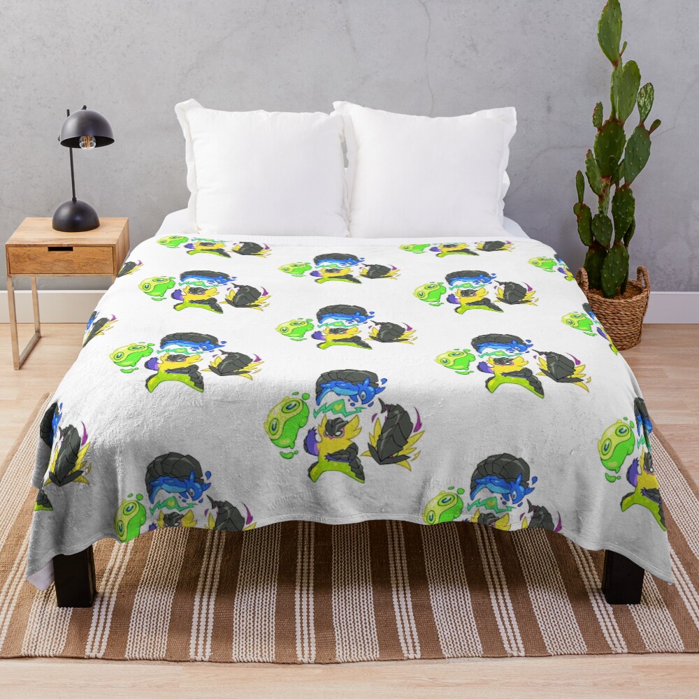 Creature Crew Spray Throw Blanket