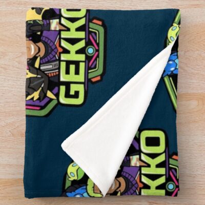 Alternative view of Gekko Badge Throw Blanket