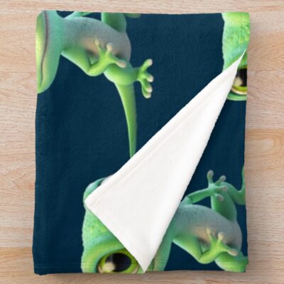 Alternative view of Gekko Colorful And Cute 4 Throw Blanket