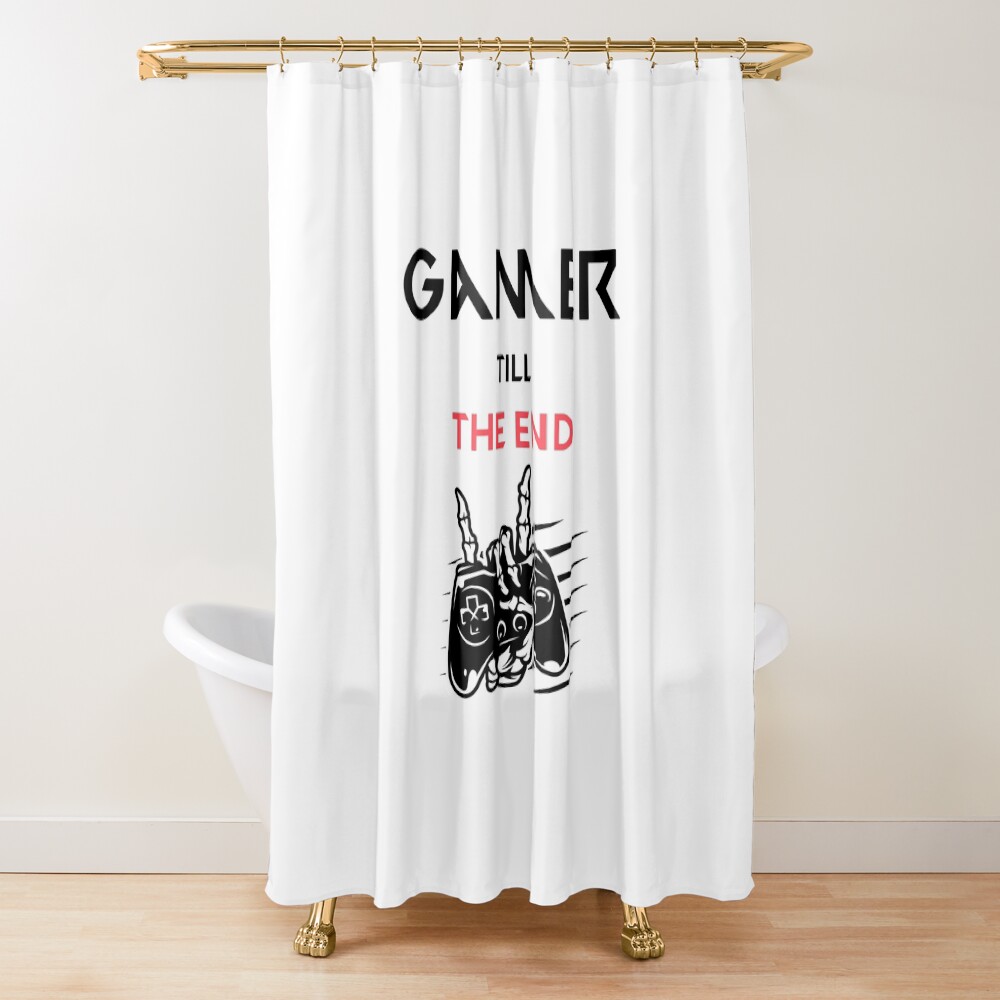 Gamer Till The End Shower Curtain